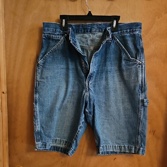 Men's Blue Denim Shorts - Picture 1 of 3
